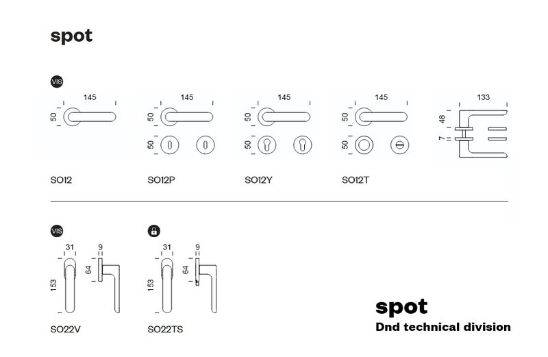 spot SO12P Dimensions 
